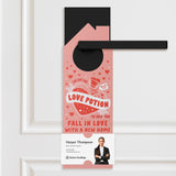 I've Got The Love Potion To Help You Fall In Love With A New Home Door Hangers Holiday Door Hanger Market Dwellings