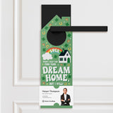 Luck Won't Help You Find Your Dream Home, But I Will! Door Hangers Holiday Door Hanger Market Dwellings