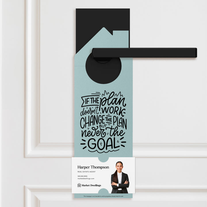 Change the Plan Real Estate Expired Listing Door Hangers Door Hanger Market Dwellings LIGHT BLUE