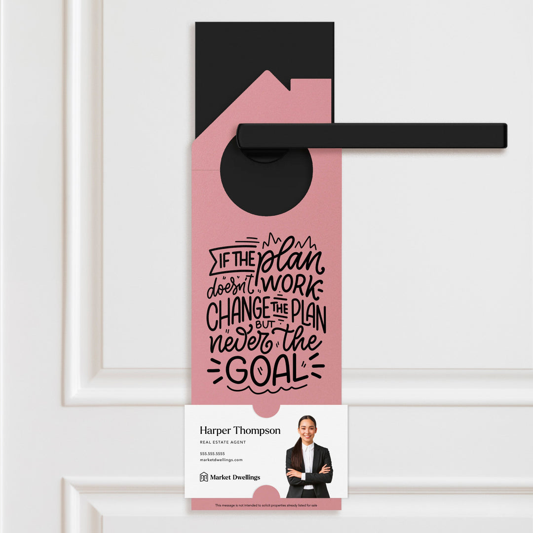 Change the Plan Real Estate Expired Listing Door Hangers Door Hanger Market Dwellings LIGHT PINK