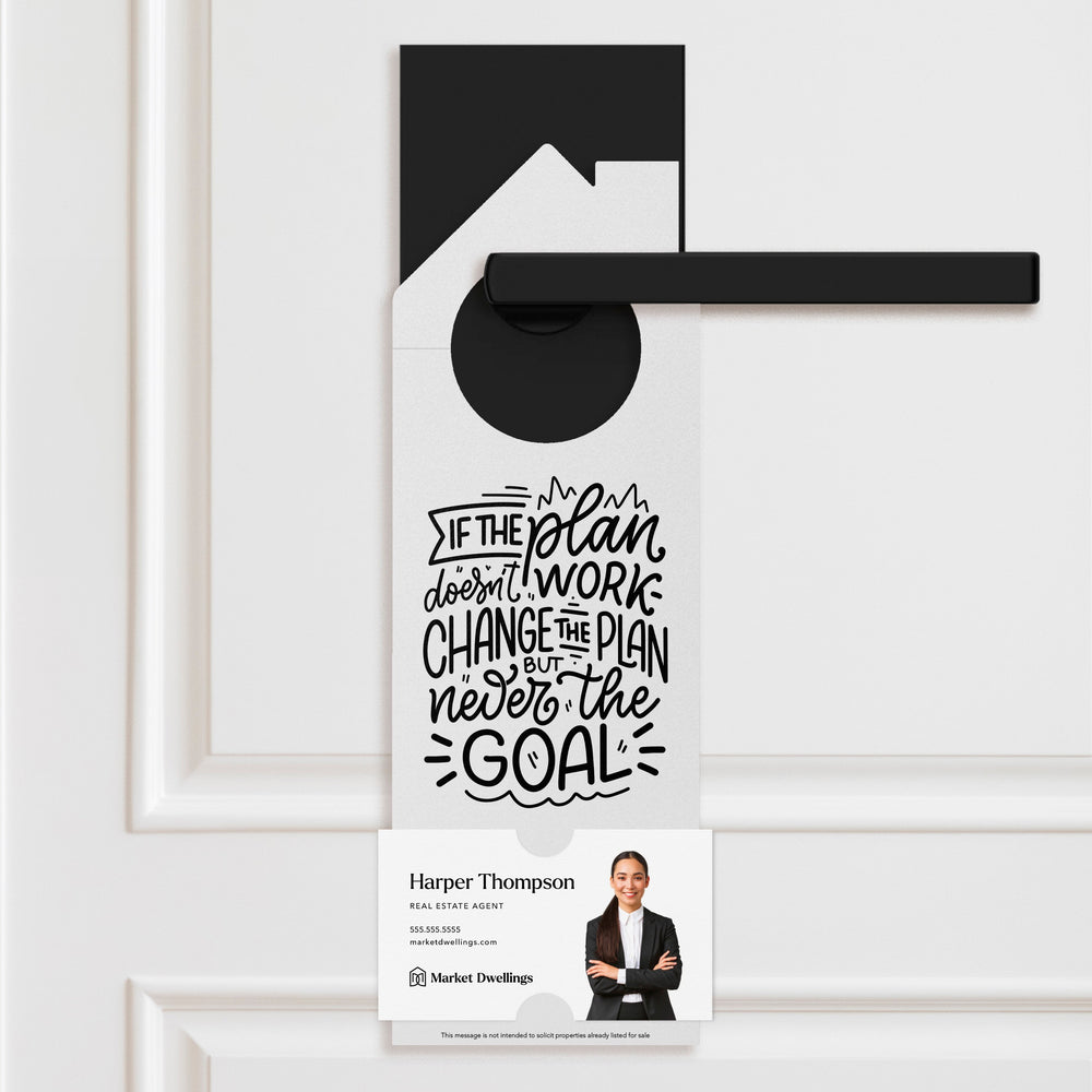 Change the Plan Real Estate Expired Listing Door Hangers Door Hanger Market Dwellings WHITE 10