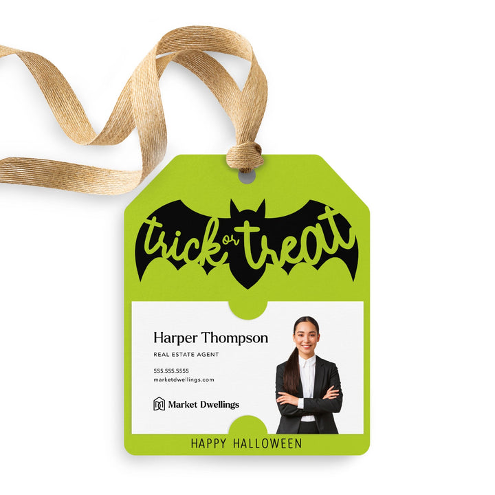 Trick or Treat | Halloween Pop By Gift Tags | 34-GT001 Gift Tag Market Dwellings SCARLET  