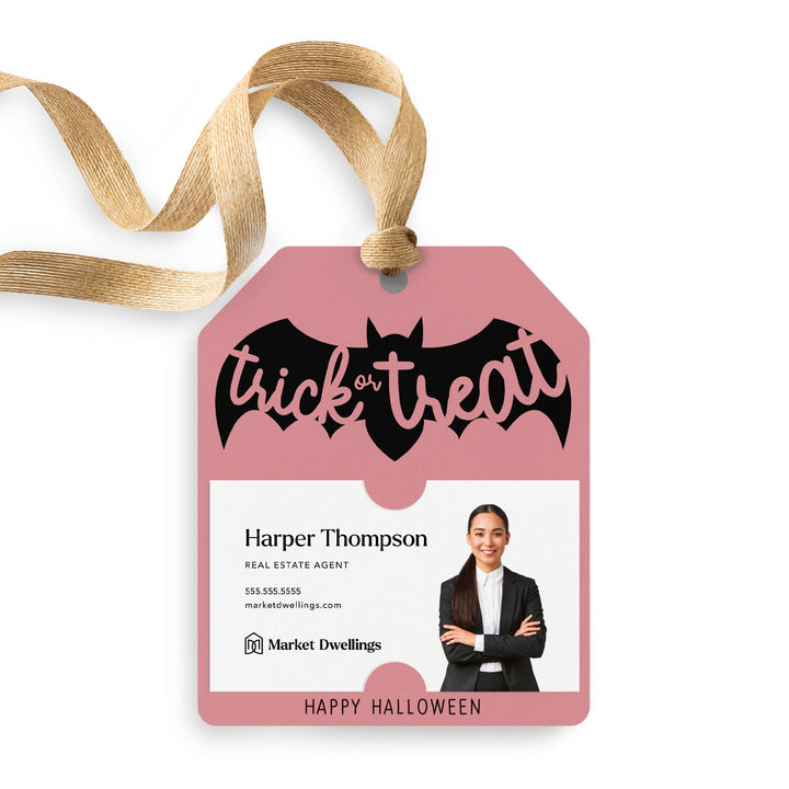 Trick or Treat | Gift Tags Gift Tag Market Dwellings LIGHT PINK