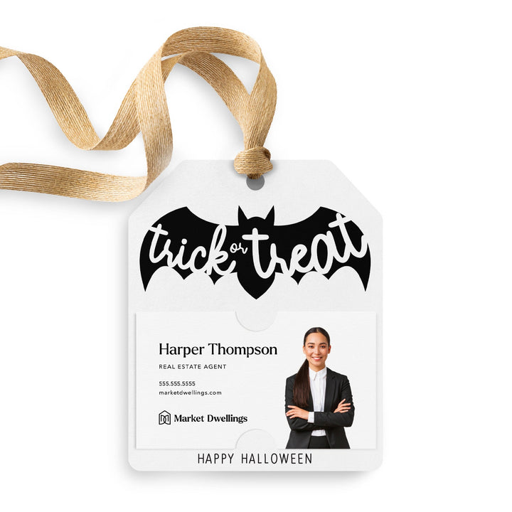 Trick or Treat | Gift Tags Gift Tag Market Dwellings WHITE