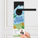 Hello Spring! Door Hangers Season Door Hanger Market Dwellings