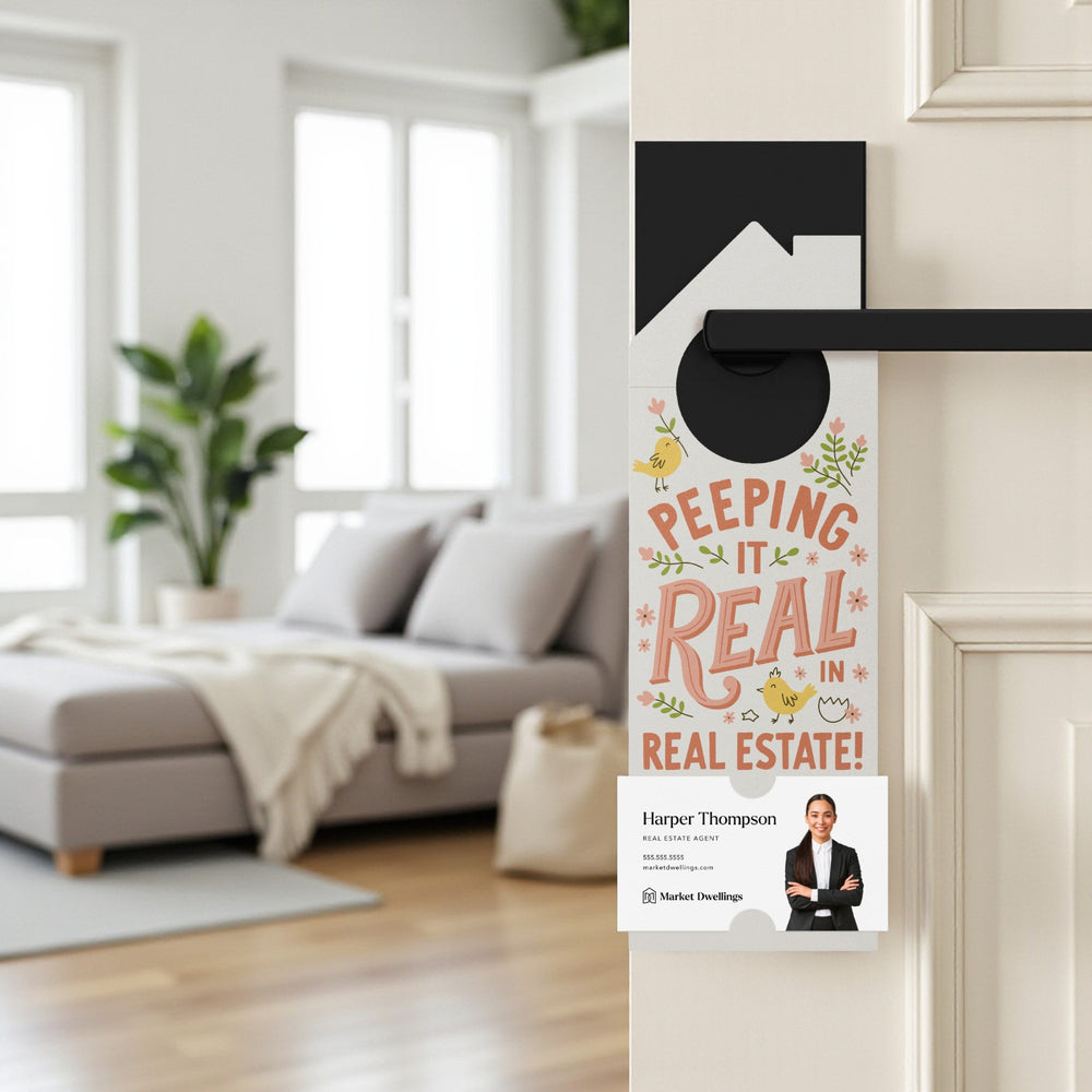 Peeping It Real In Real Estate! Door Hangers Holiday Door Hanger Market Dwellings