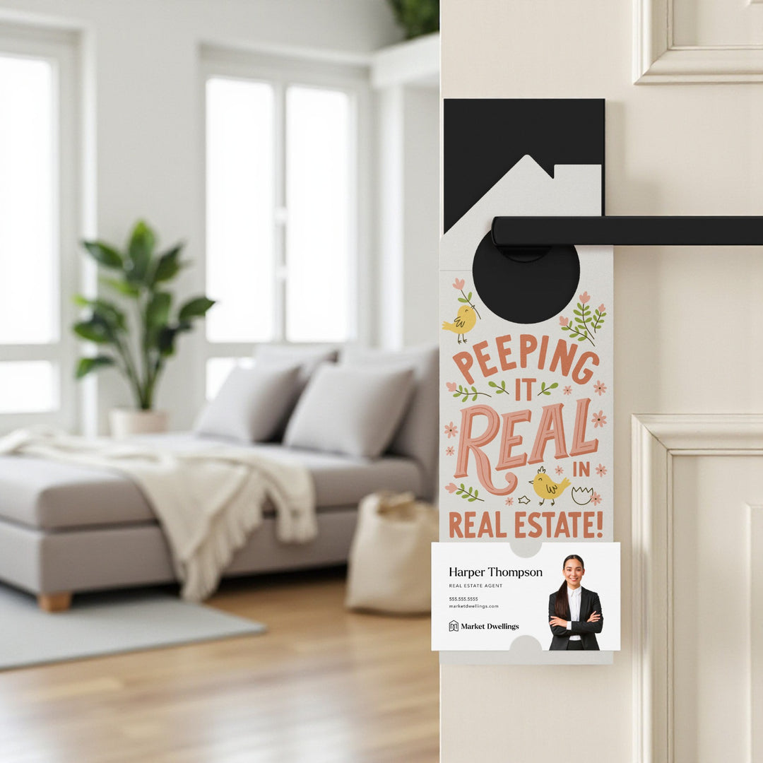 Peeping It Real In Real Estate! Door Hangers Holiday Door Hanger Market Dwellings