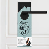 Things Will Work Out Real Estate Expired Listing Door Hangers Door Hanger Market Dwellings LIGHT BLUE 10