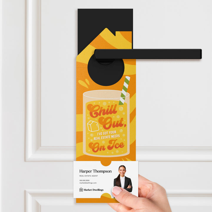 Chill Out, I‚Äôve Got Your Real Estate Needs On Ice Door Hangers Door Hanger Market Dwellings