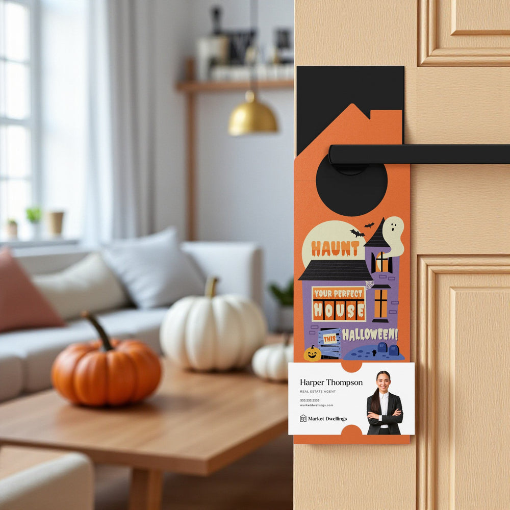 Haunt Your Perfect House This Halloween! Door Hangers Holiday Door Hanger Market Dwellings
