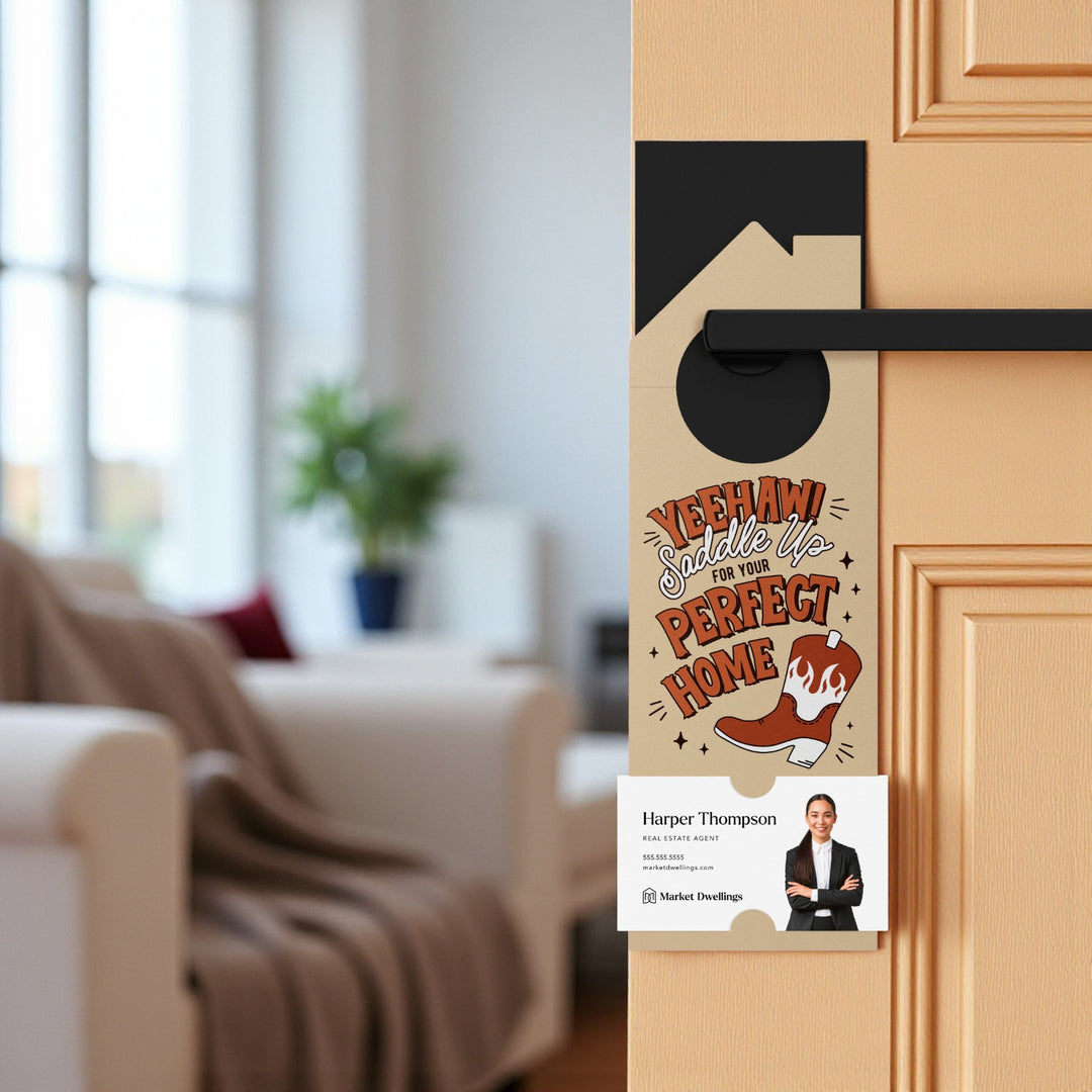 Yeehaw! Saddle Up For Your Perfect Home Door Hangers Door Hanger Market Dwellings