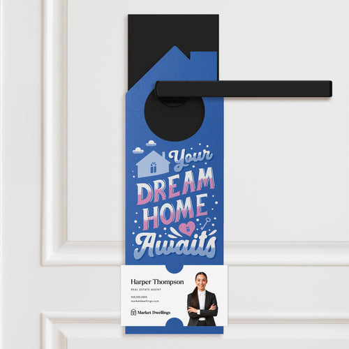 Your Dream Home Awaits Door Hangers Door Hanger Market Dwellings COOL BLUE 10