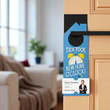 Tick Tock, It's New Home O'Clock! Door Hangers Door Hanger Market Dwellings