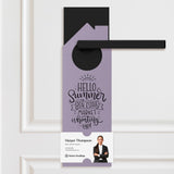 Hello Summer Real Estate Maintenance Checklist Door Hangers Season Door Hanger Market Dwellings