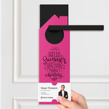 Hello Summer Real Estate Maintenance Checklist Door Hangers Season Door Hanger Market Dwellings