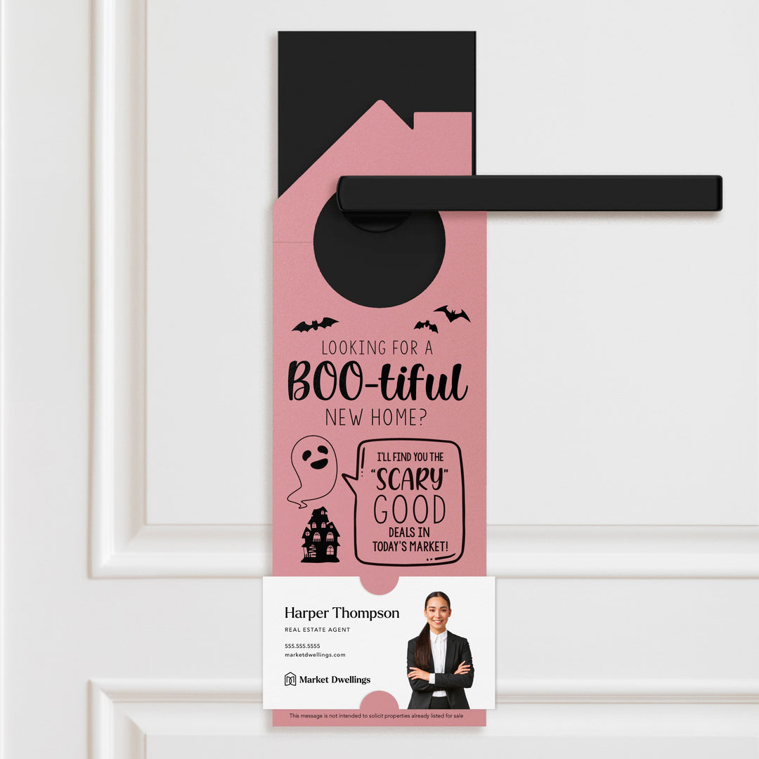 Looking For A BOO-tiful New Home? Door Hangers Door Hanger Market Dwellings LIGHT PINK