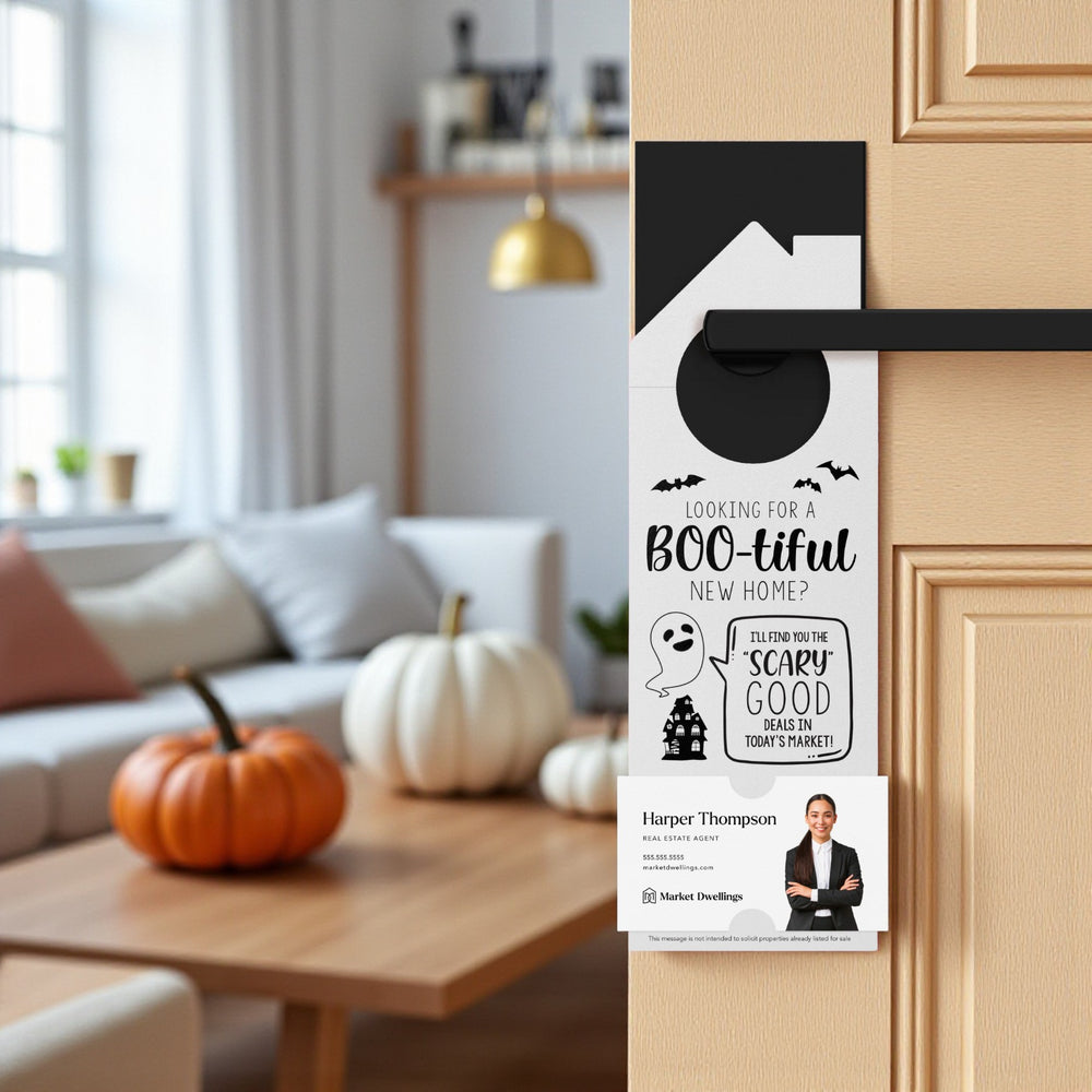Looking For A BOO-tiful New Home? Door Hangers Holiday Door Hanger Market Dwellings