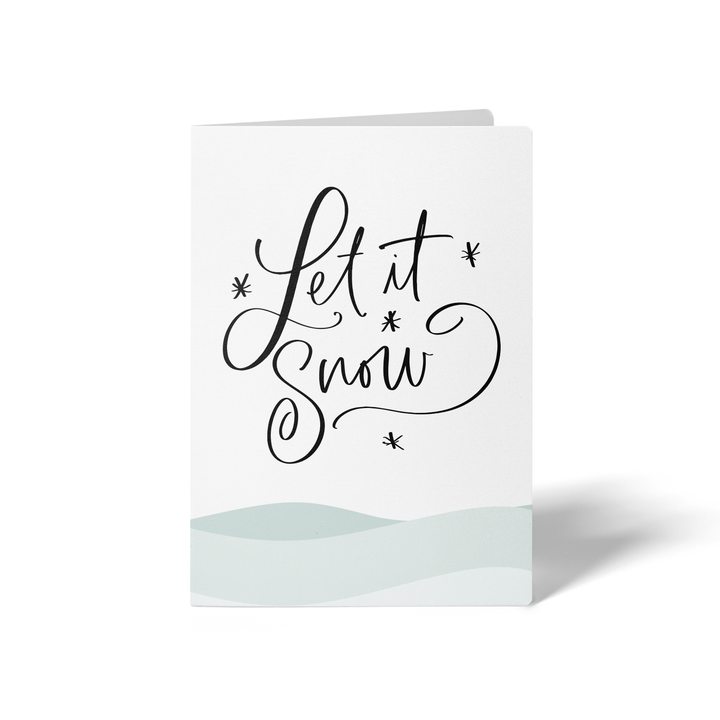 Set of Let It Snow | Christmas Greeting Cards | Envelopes Included | 40-GC001 Greeting Card Market Dwellings