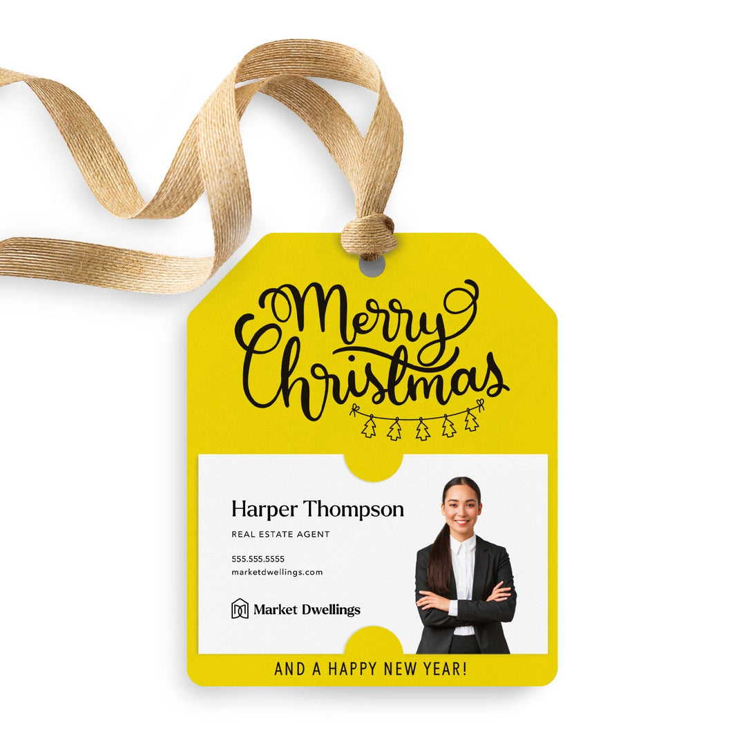 Merry Christmas and A Happy New Year | Gift Tags Gift Tag Market Dwellings LEMON