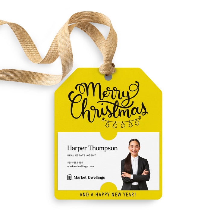 Merry Christmas and A Happy New Year | Gift Tags Gift Tag Market Dwellings LEMON