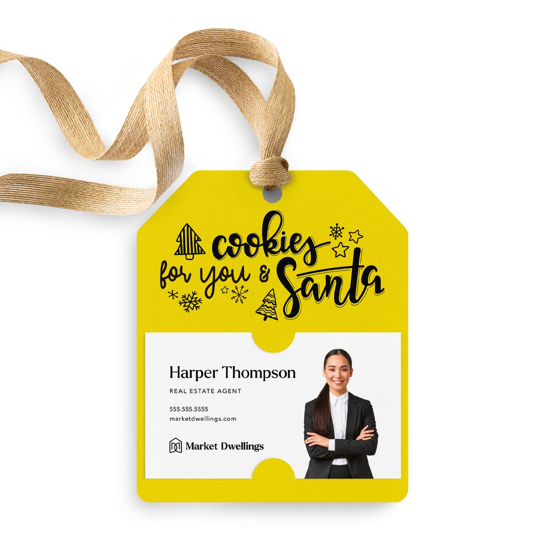 Cookies For You and Santa | Gift Tags Gift Tag Market Dwellings LEMON