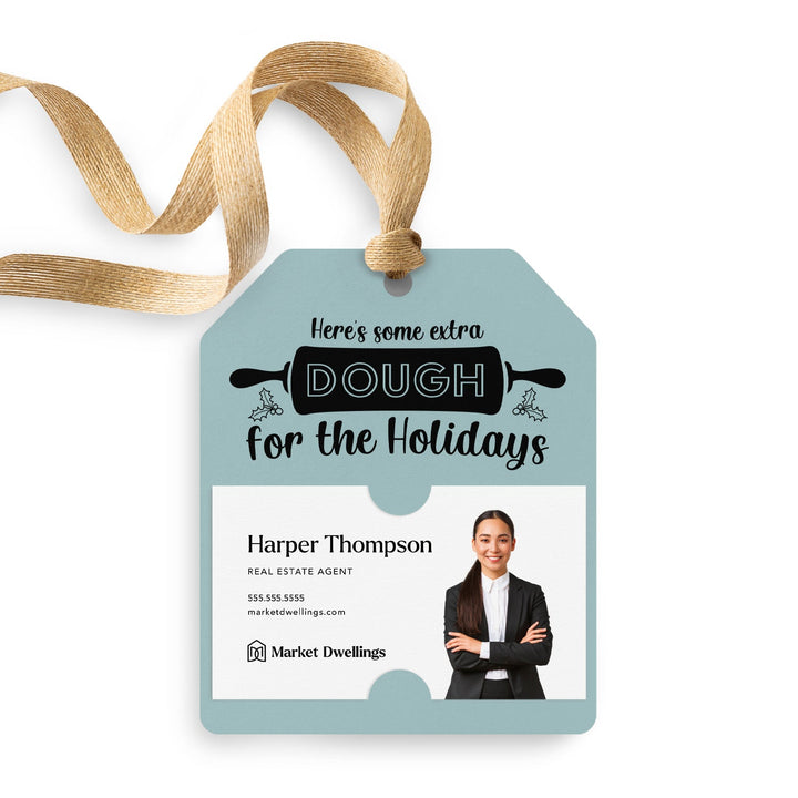 Here's Some Extra Dough for the Holidays | Cookie Dough Pop By Gift Tags | 45-GT001 Gift Tag Market Dwellings LIGHT BLUE  