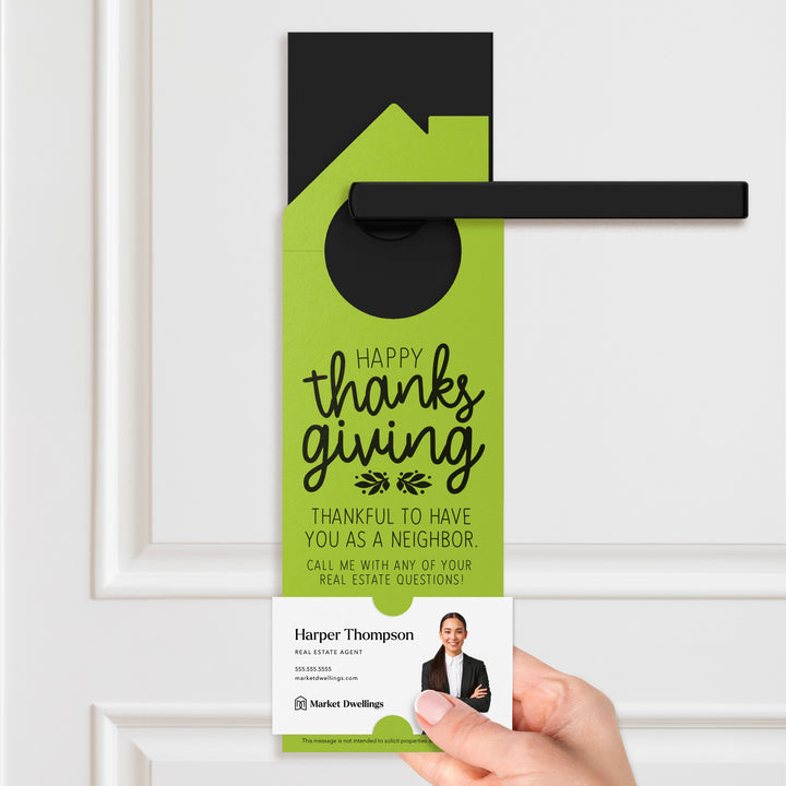 Happy Thanksgiving Door Hangers Door Hanger Market Dwellings