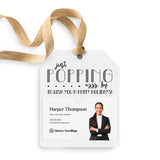 Just Popping By to Wish You a Happy Holidays | Gift Tags Gift Tag Market Dwellings WHITE 12