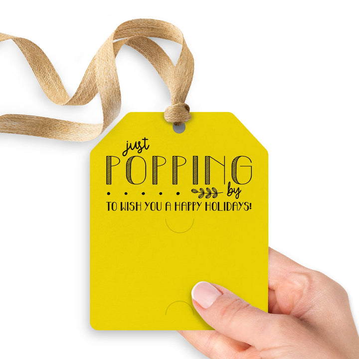 Just Popping By to Wish You a Happy Holidays | Gift Tags