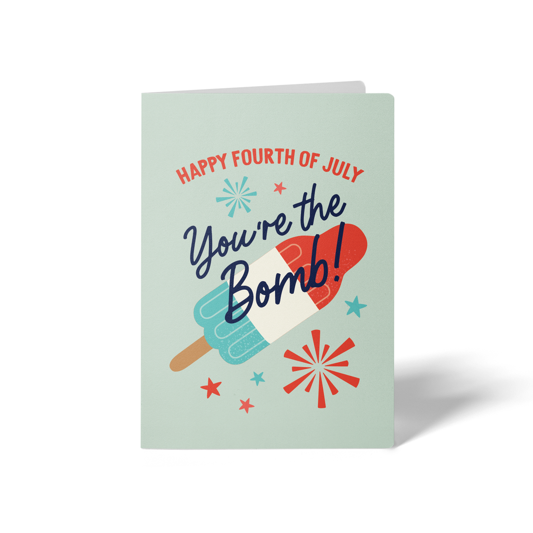 Set of Happy Fourth Of July | You're The Bomb! | 4th Of July Greeting Cards | Envelopes Included | 55-GC001 Greeting Card Market Dwellings