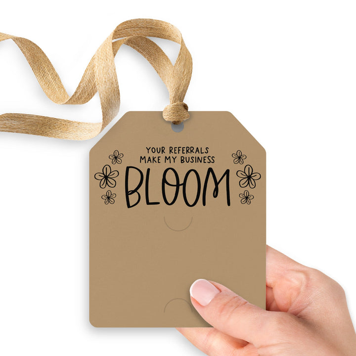 Your Referrals Make My Business Bloom | Gift Tags