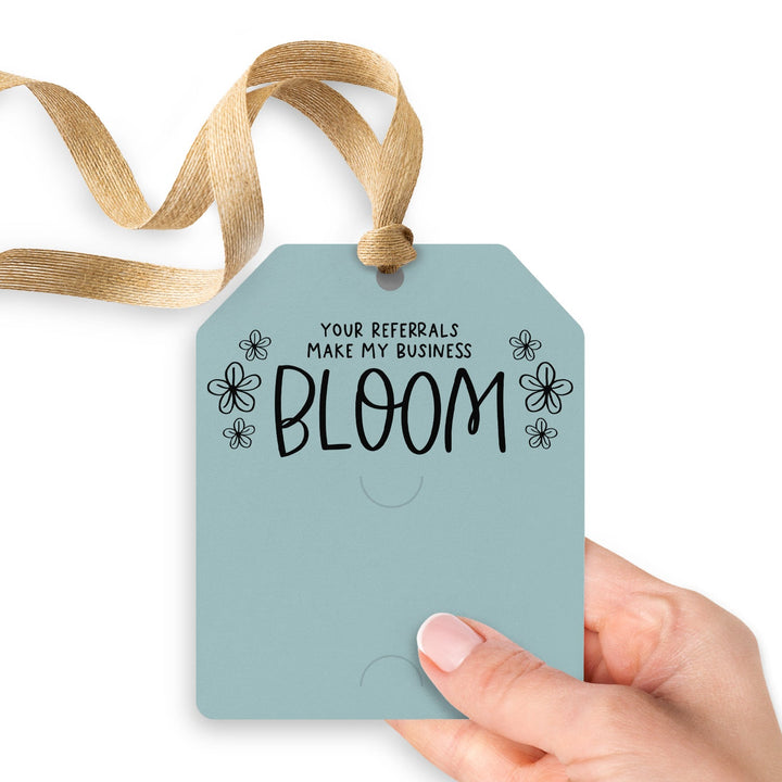 Your Referrals Make My Business Bloom | Gift Tags