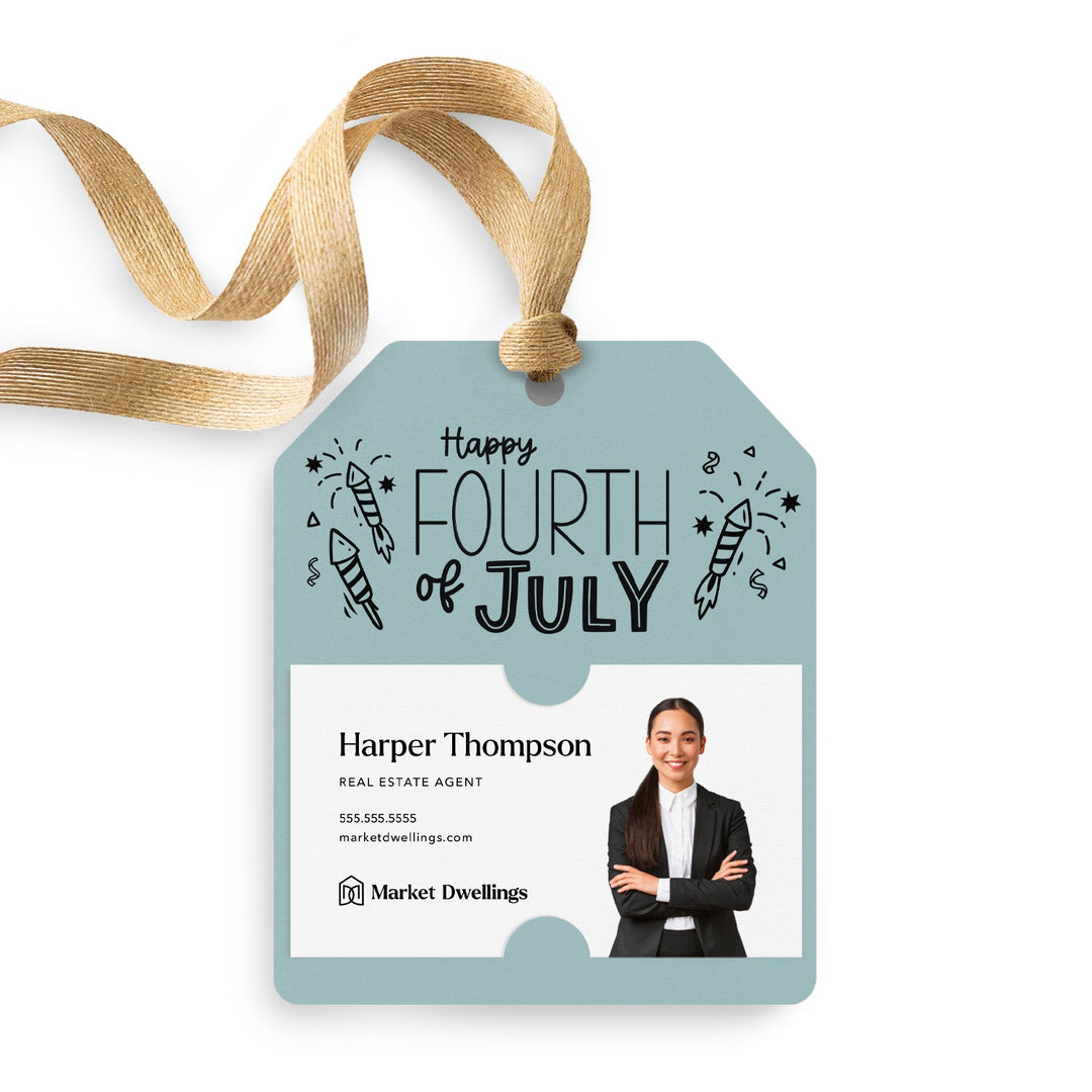 Happy 4th of July | Gift Tags Gift Tag Market Dwellings LIGHT BLUE