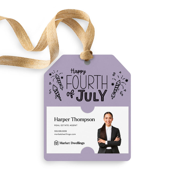 Happy 4th of July | Gift Tags Gift Tag Market Dwellings LIGHT PURPLE