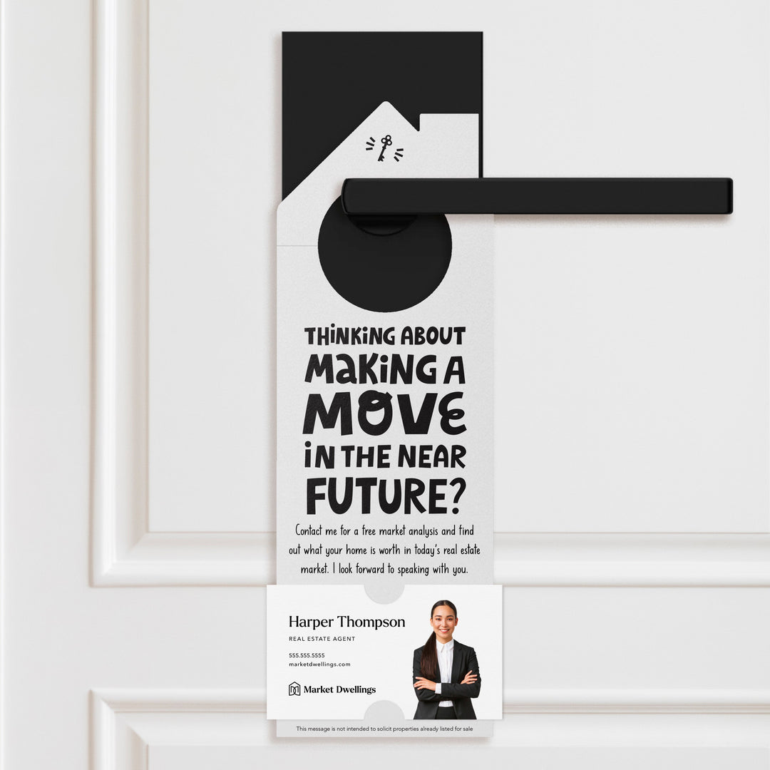 Thinking About Making A Move Door Hangers Door Hanger Market Dwellings WHITE