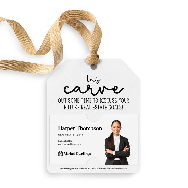 Let's Carve Out Some Time to Discuss Your Future Real Estate Goals | Gift Tags Gift Tag Market Dwellings WHITE