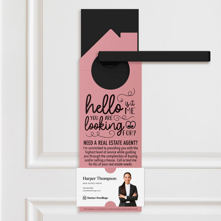 Hello, Is It Me You Are Looking For? Door Hangers Door Hanger Market Dwellings LIGHT PINK