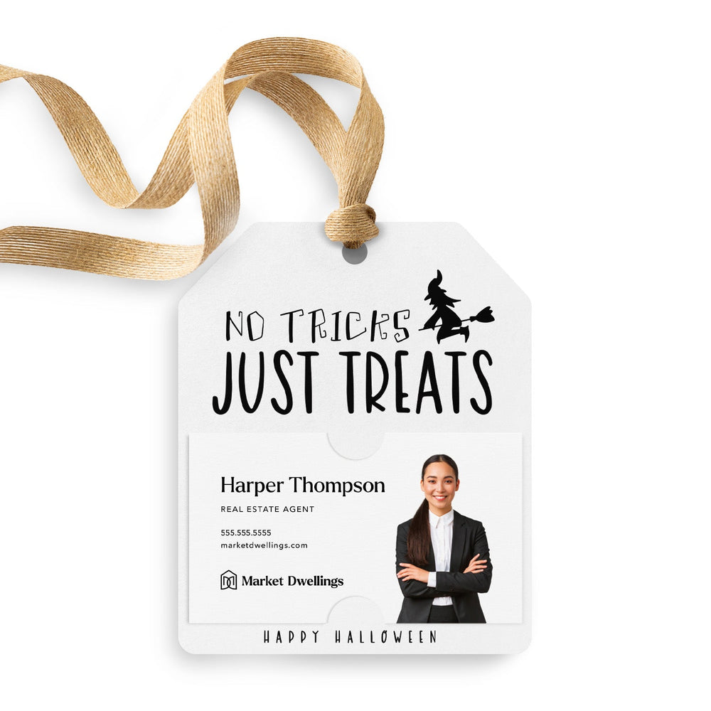 No Tricks Just Treats | Gift Tags Gift Tag Market Dwellings WHITE 12
