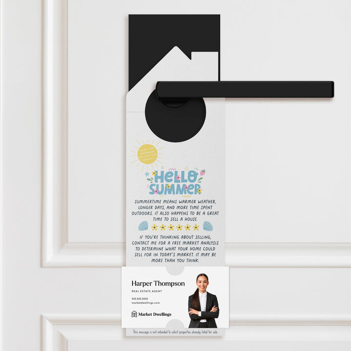 Hello Summer Door Hangers Door Hanger Market Dwellings