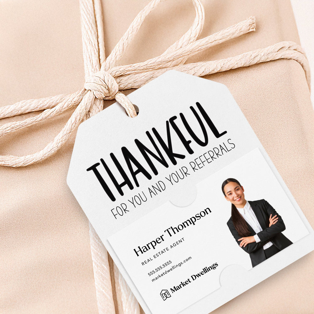 Thankful For You and Your Referrals | Gift Tags Gift Tag Market Dwellings