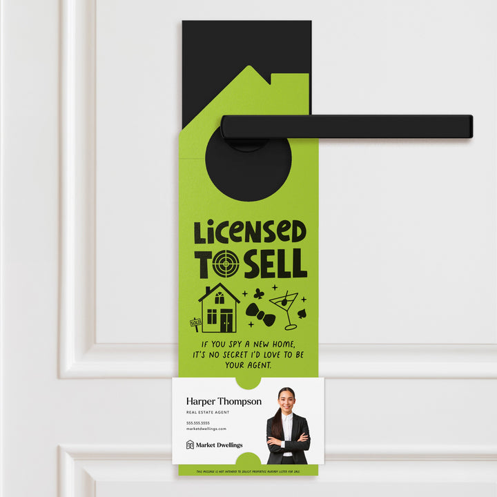 Licensed to Sell Door Hangers Door Hanger Market Dwellings GREEN APPLE