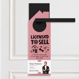 Licensed to Sell Door Hangers Holiday Door Hanger Market Dwellings LIGHT PINK 10