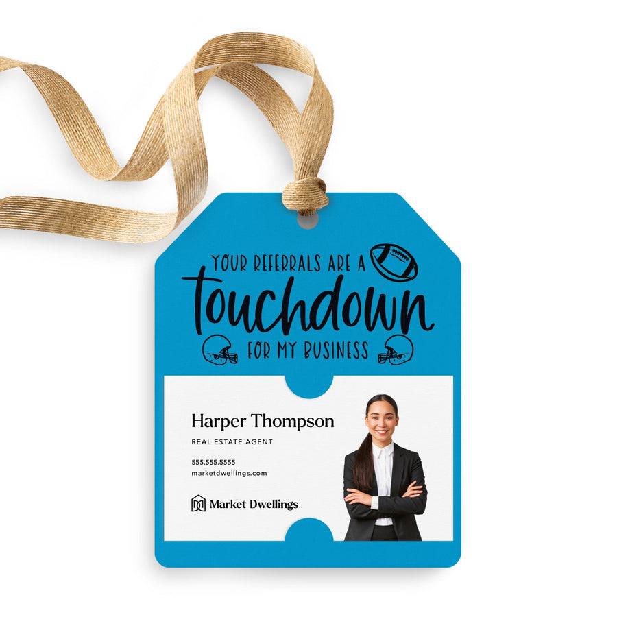 Your Referrals Are A Touchdown For My Business | Gift Tags Gift Tag Market Dwellings ARCTIC