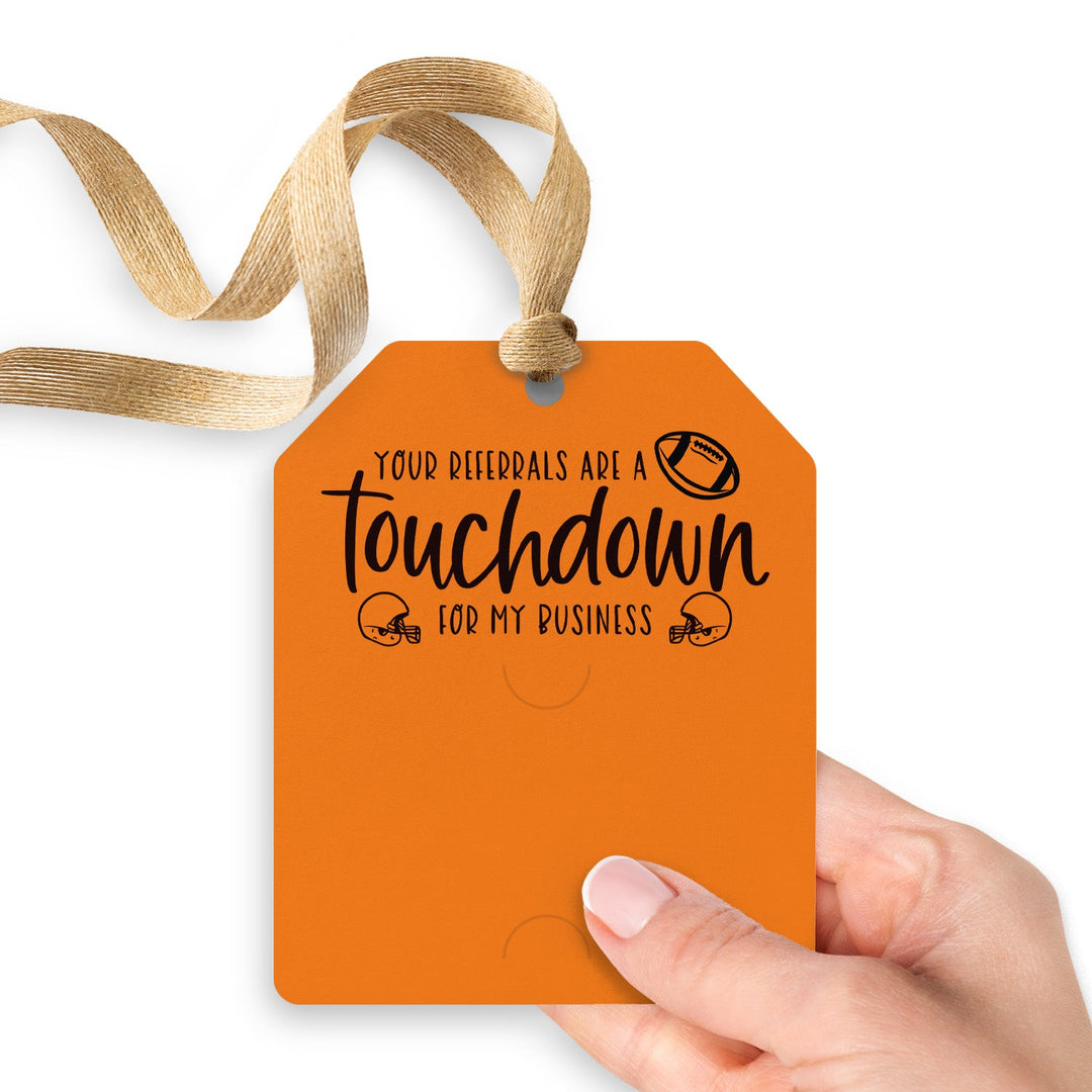 Your Referrals Are A Touchdown For My Business | Gift Tags Gift Tag Market Dwellings