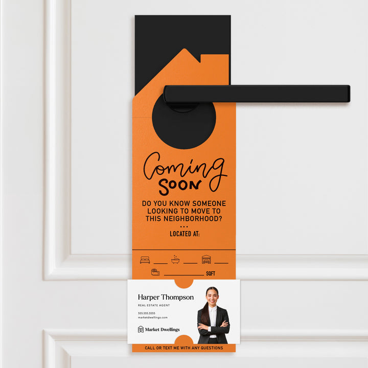 Coming Soon Door Hangers Door Hanger Market Dwellings CARROT