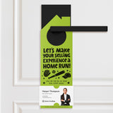 Let's Make Your Selling Experience a Home Run! Door Hangers Season Door Hanger Market Dwellings GREEN APPLE 10