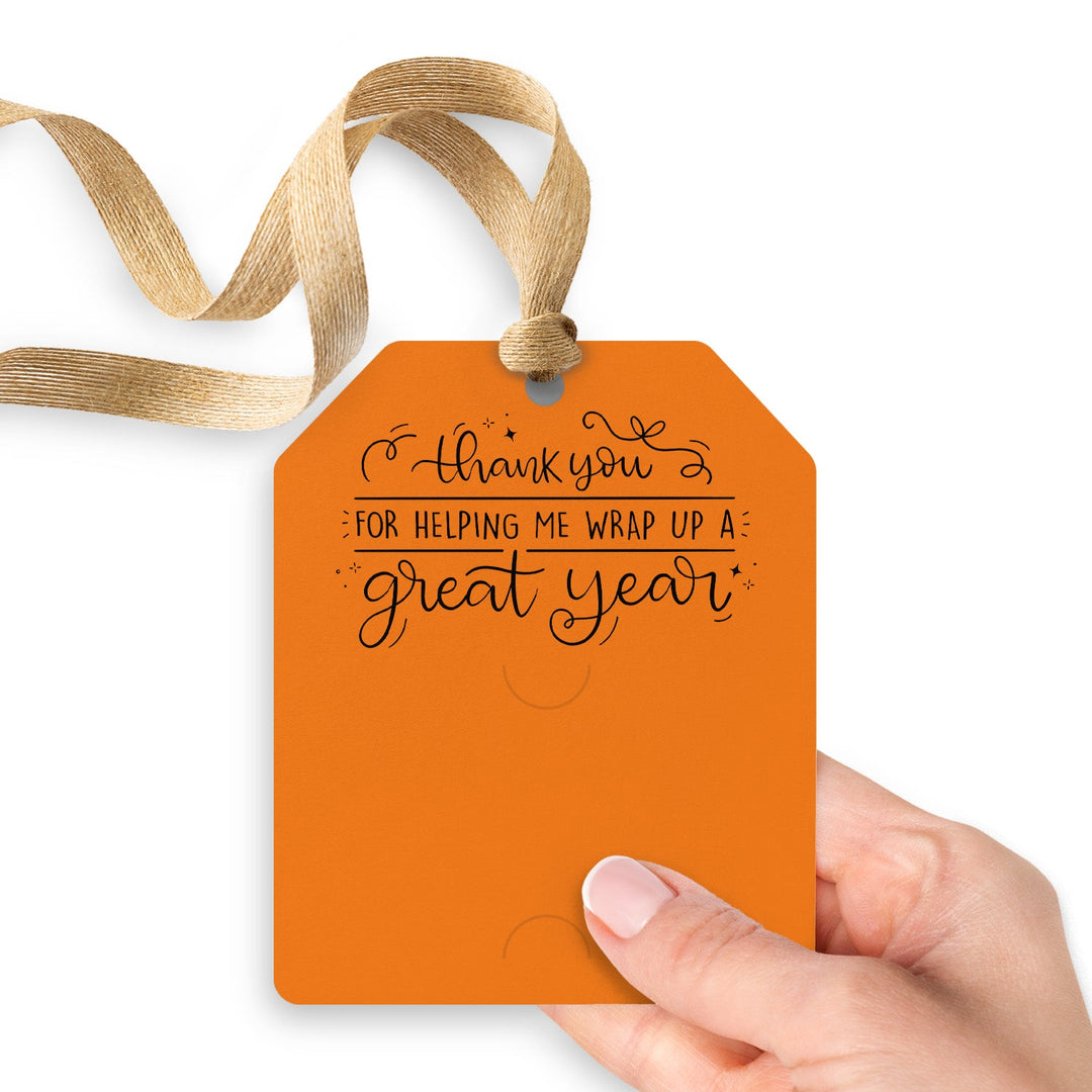 Thank You For Helping Me Wrap Up A Great Year Gift Tags | Gift Tags Gift Tag Market Dwellings