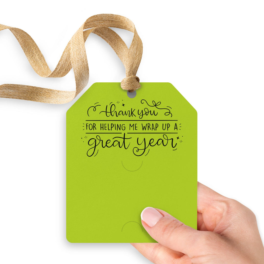 Thank You For Helping Me Wrap Up A Great Year Gift Tags | Gift Tags Gift Tag Market Dwellings