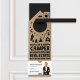 You'll Be a Happy Camper Real Estate Door Hangers Door Hanger Market Dwellings