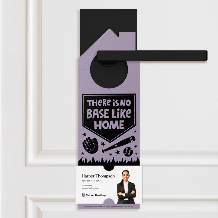 There Is No Base Like Home Door Hangers Door Hanger Market Dwellings LIGHT PURPLE